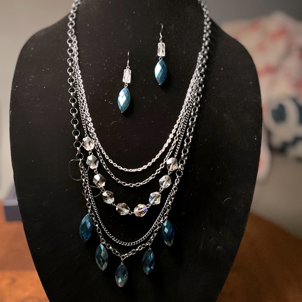 Necklace, Earrings & Bracelet Set